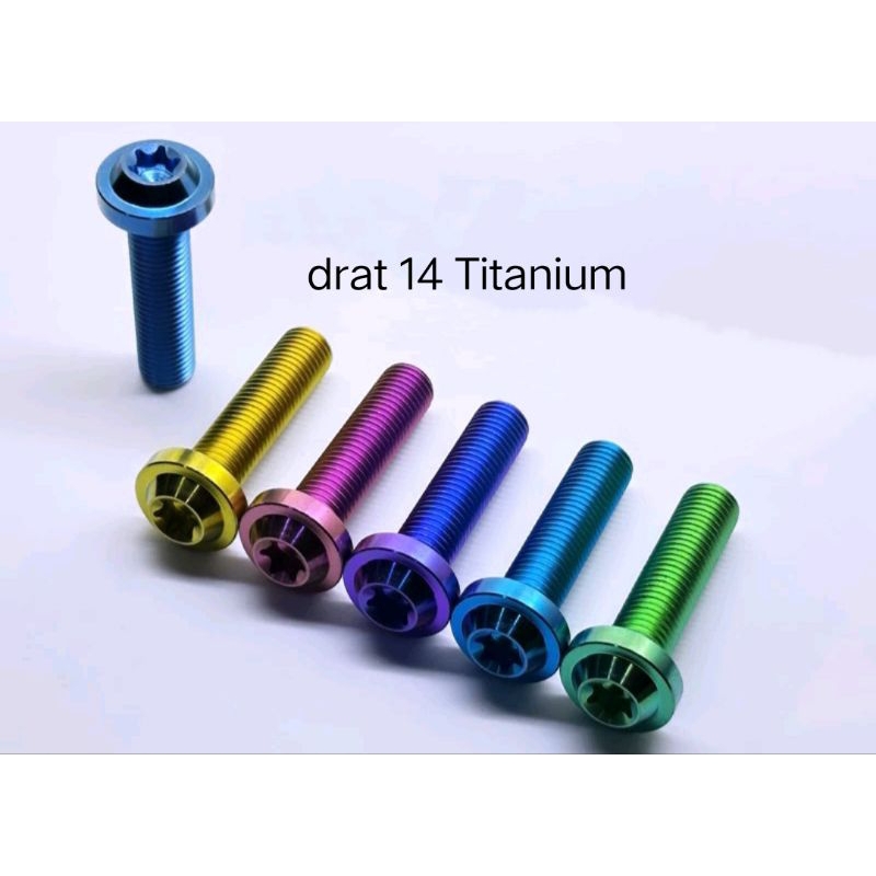 baut Titanium Drat 14 original Thailand