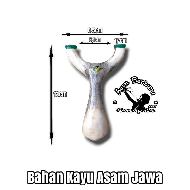 Ketapel OTT dari bahan kayu ASAMm JAWA/Ayon Catapult