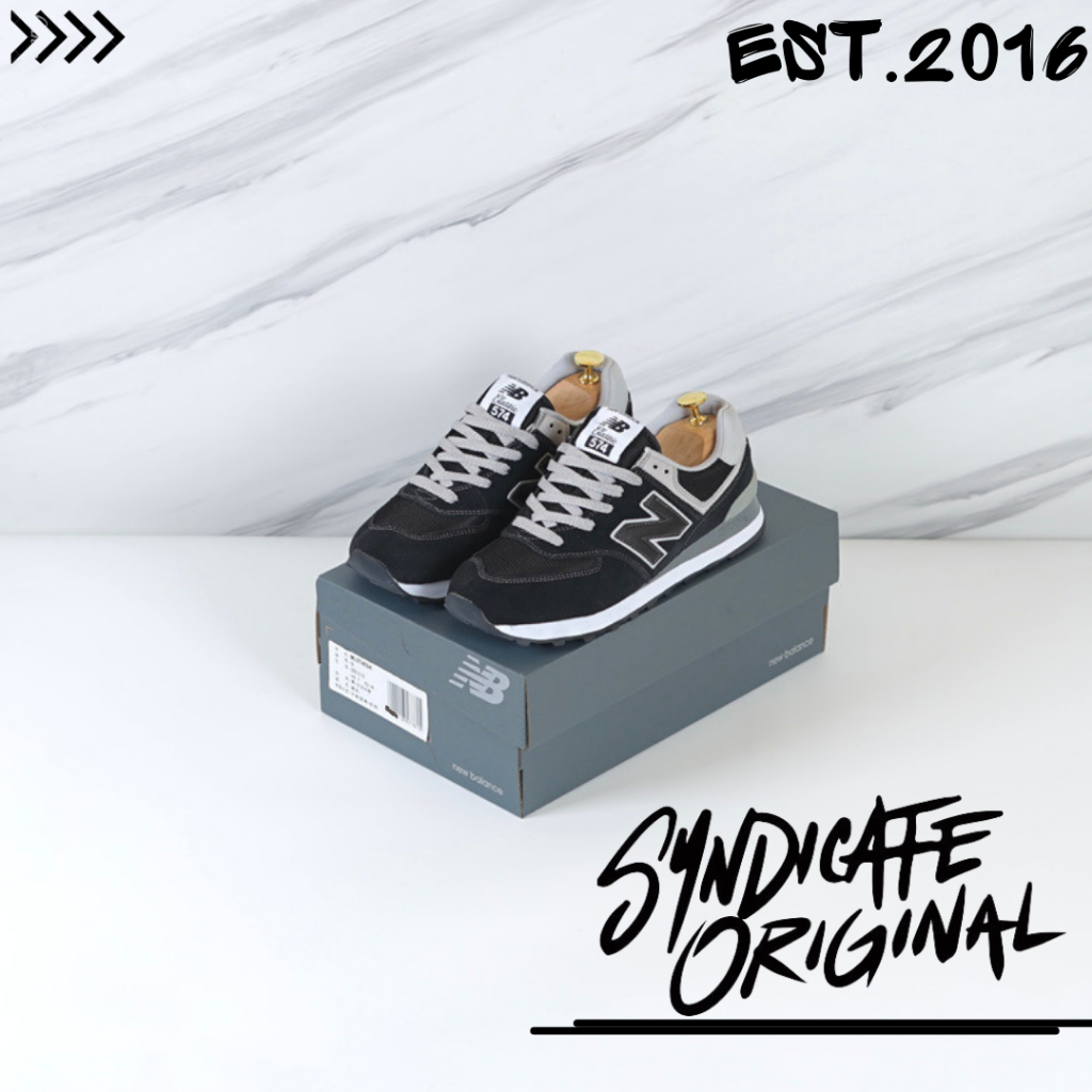 Sneakers 574 Black Grey ML574EGK 100% Bnib