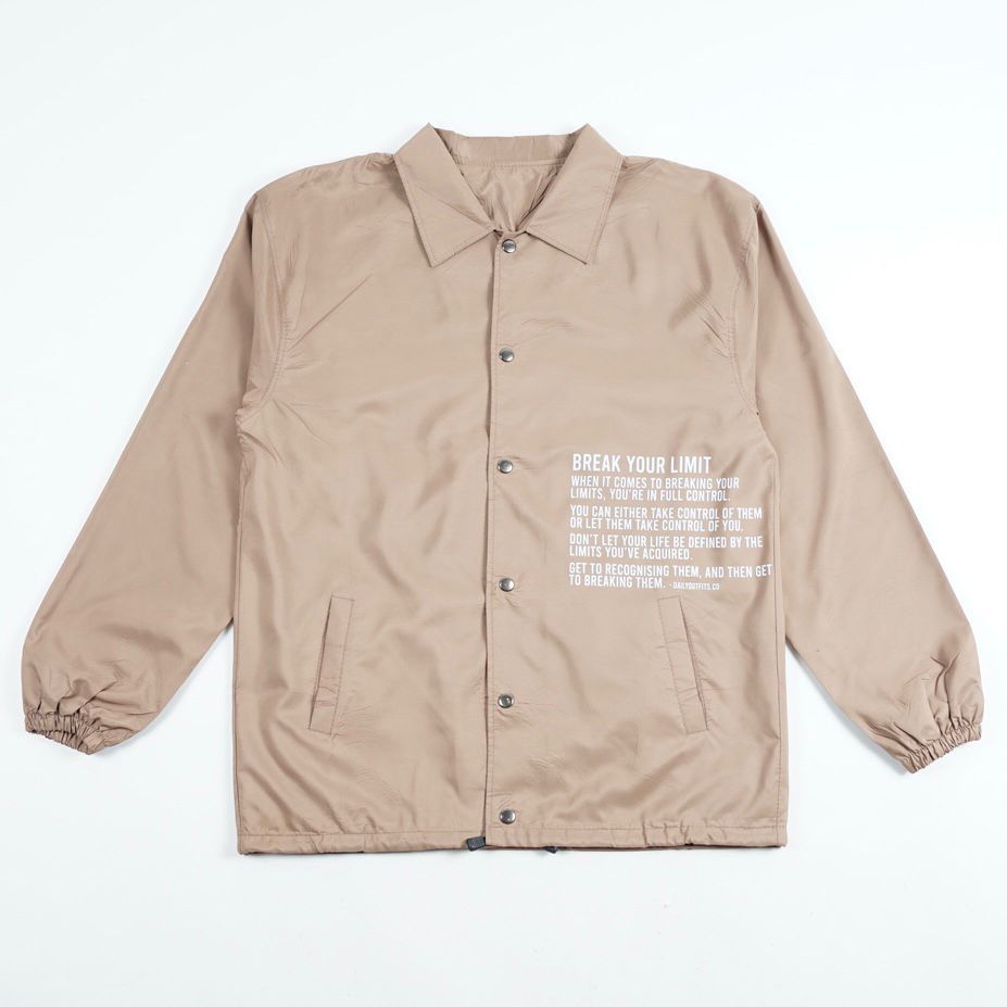Dailyoutfits Coach Jaket Break Your Limit Cream Premium Quality