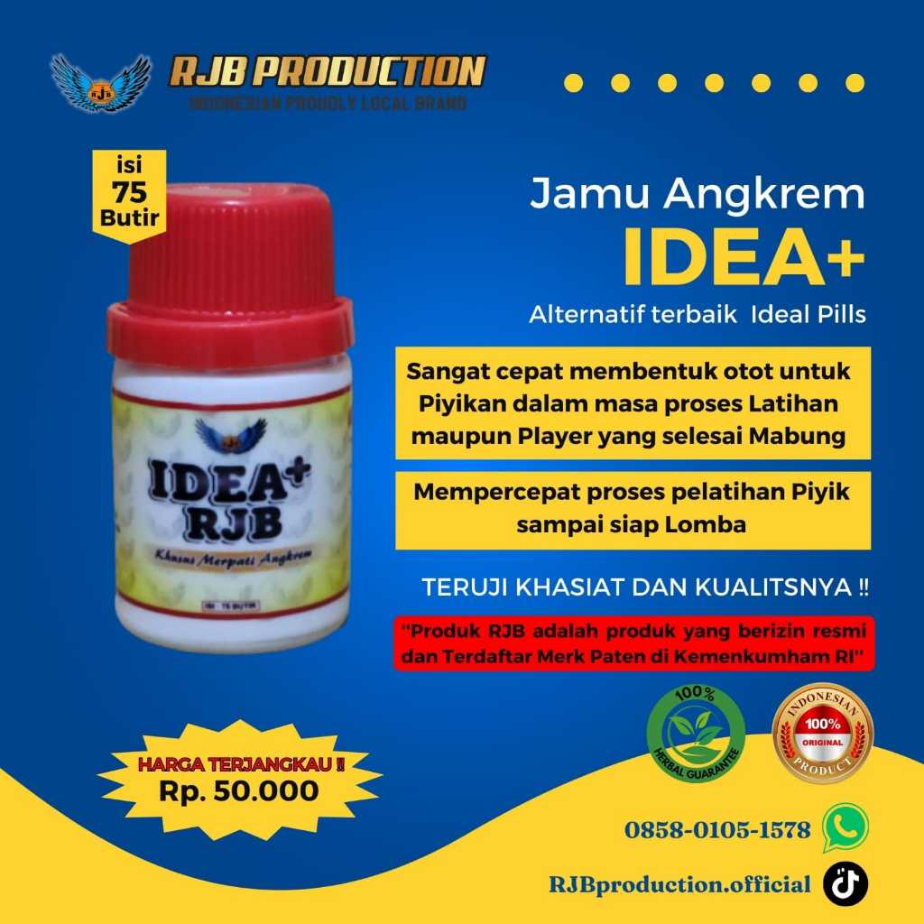IDEA+ RJB MERPATI JAMU KHUSUS ANGREM 1 BOTOL ORIGINAL RJB