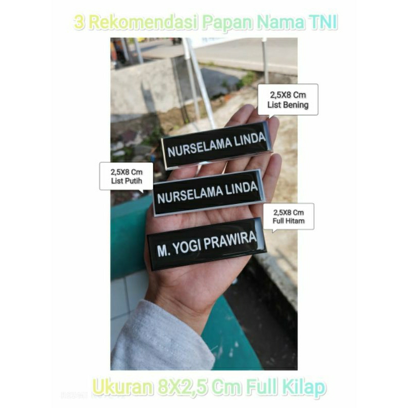 

PAPAN NAMA DADA PDH TNI POLRI RESIN | NAME TEG PDH BESAR RESIN