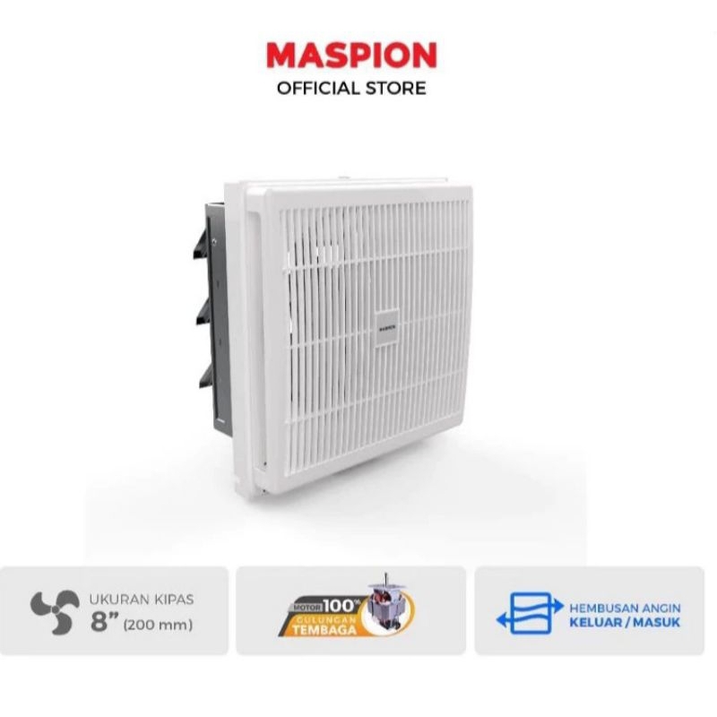 Maspion Exhaust Fan Dinding MV 200 NEX / Maspion Kipas Hisap Dinding MV 200 NEX