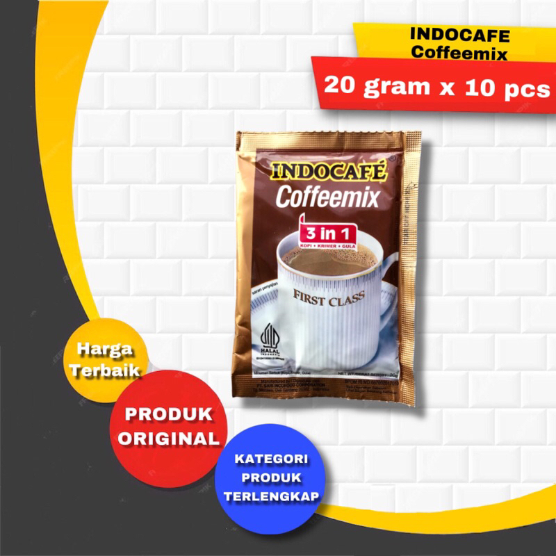 

Indocafe Coffemix 3 in 1 First class kopi favorite