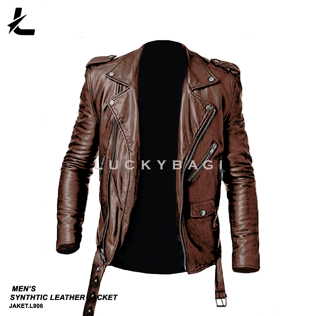 Jaket Kulit Pria Jaket Kulit Sintetis Jaket Ramones Rock N Roll Jaket Ramones