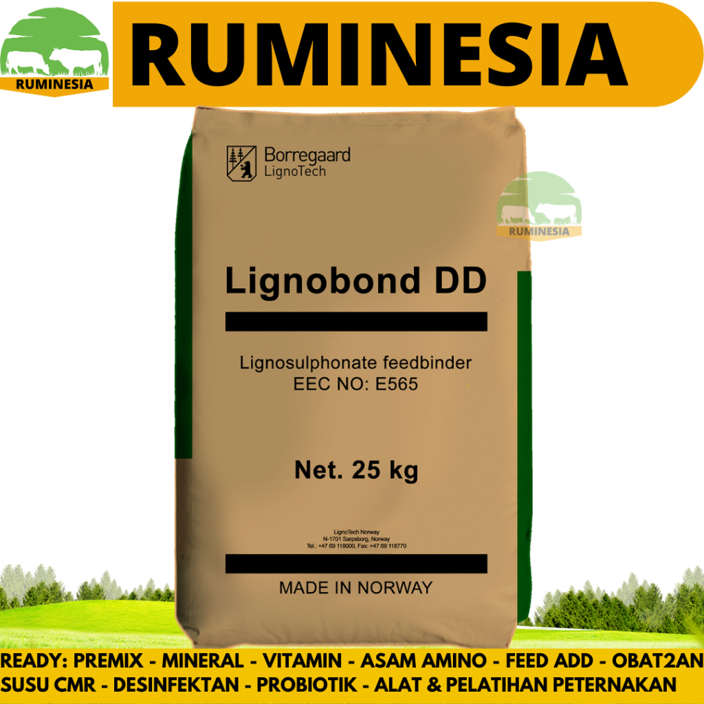 LIGNOBOND DD 1KG REPACK - Pellet Binder Pakan - Perekat Pelet Untuk Pakan Hewan Ikan Kelinci Sapi Ka