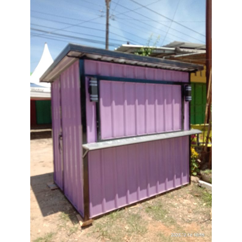 Booth Portabel booth jualan lipat stand jualan portabel bahan besi galvanis kokoh