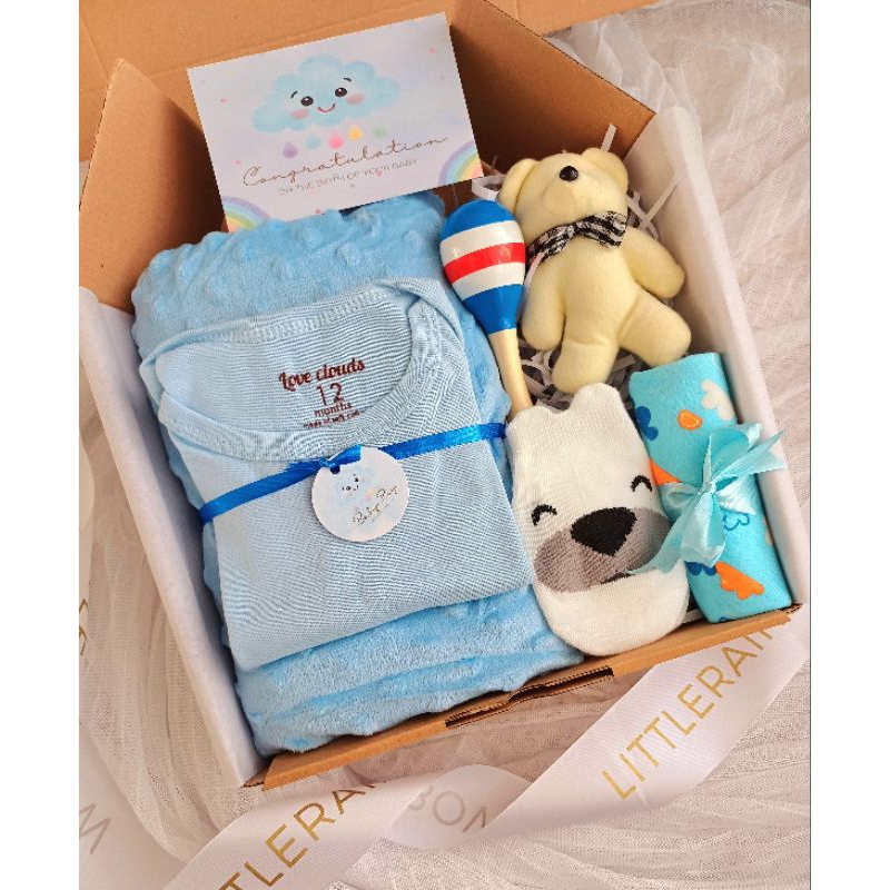 Hampers Bayi Cewek Cowok Baby girl baby boy Blanket LR