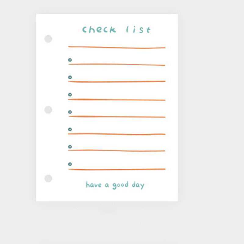 

Kertas Binder A8 3 Lubang Loose Leaf Paper 60 Sheets JW68