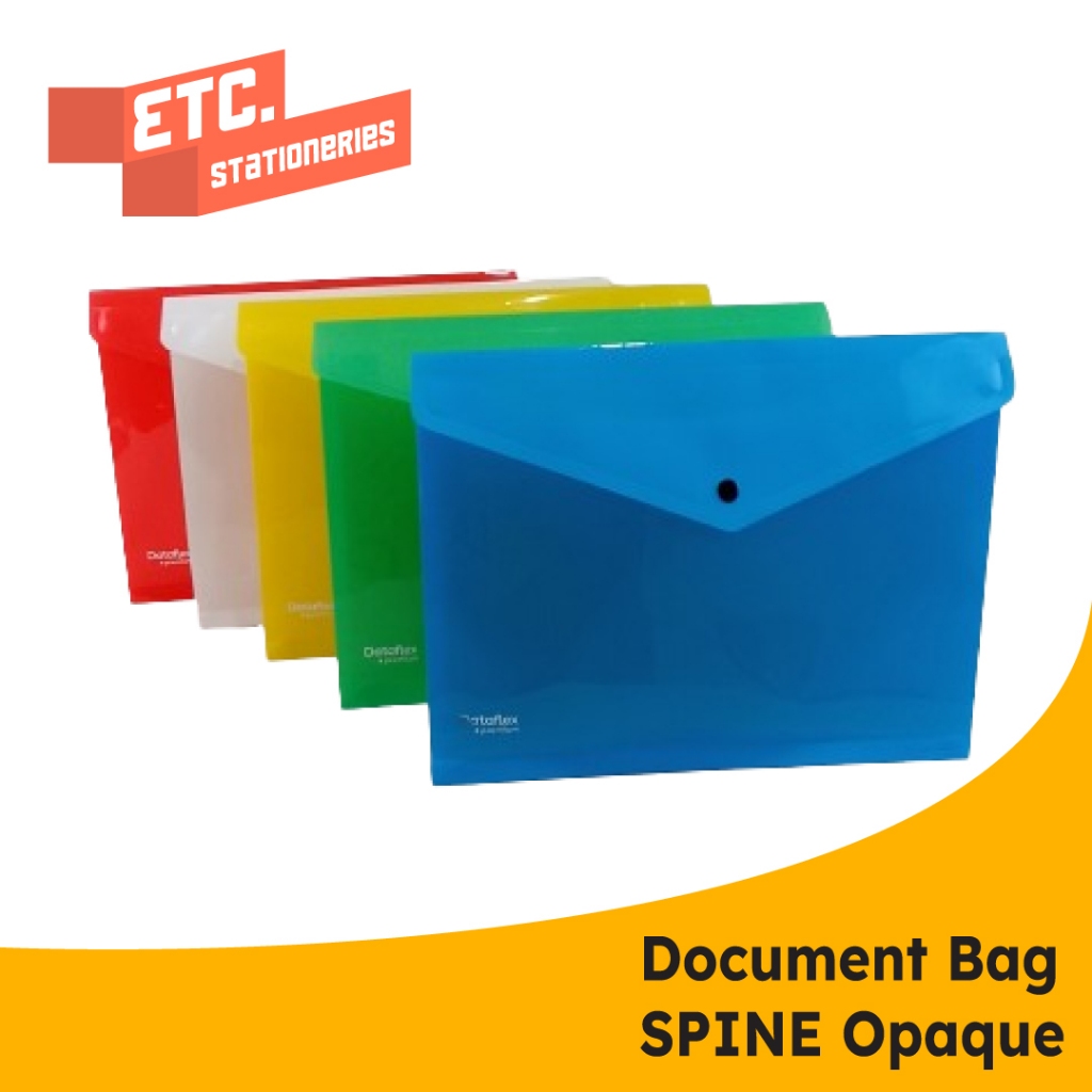 

Dataflex Document Bag Opaque Folio Spine / Map Kancing Opaque F4 Spine DF-71211