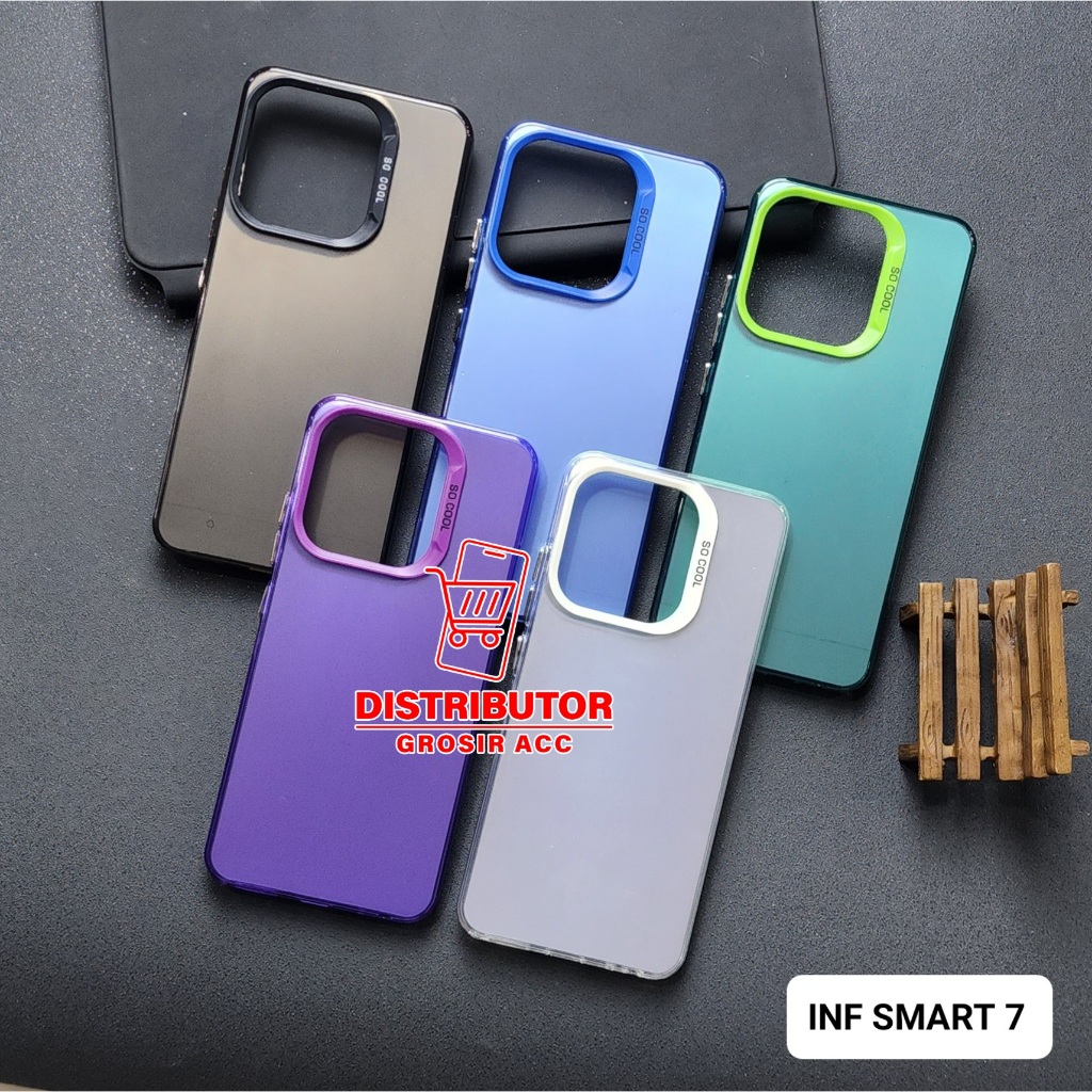 INFINIX SMART 7 CASE IMD HYBRID PLATE HOLOGRAM CASE SOCOOL INFINIX SMART 7 SC-1