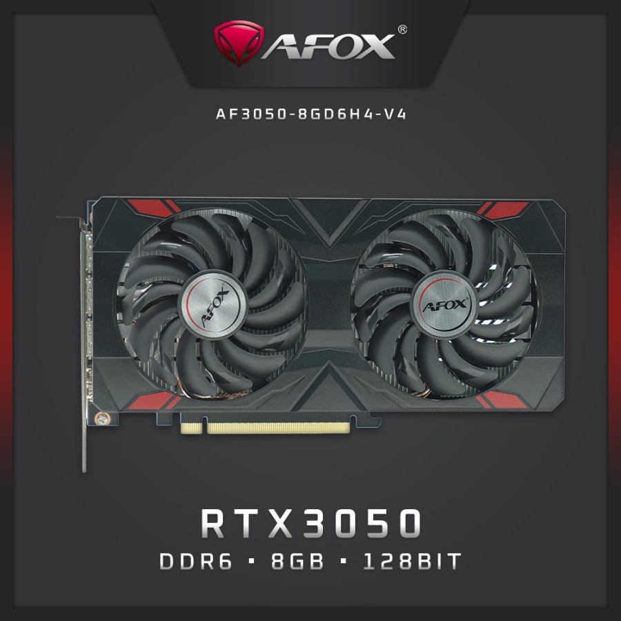 VGA CARD AFOX GEFORCE RTX3050 RTX 3050 8GB GDDR6 128BIT
