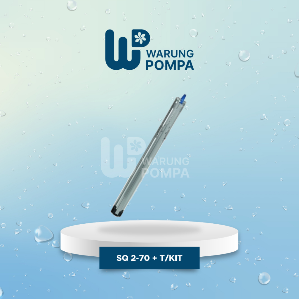 Pompa Air Grundfos SQ 2-70 + T/Kit Submersible 3 Inch