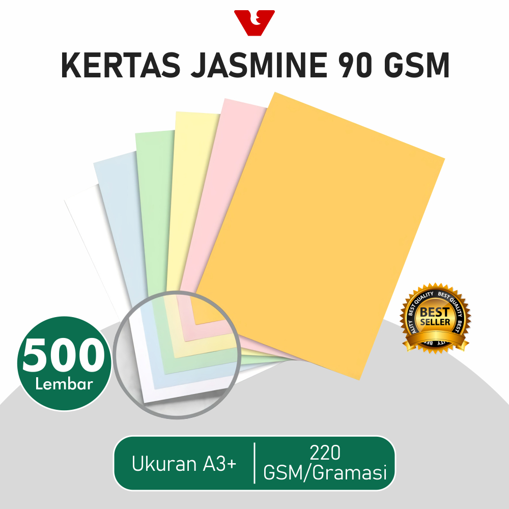 

Kertas Jasmine 220 Gsm/Gram Ukuran A3+ (Plus) - 500 Lembar