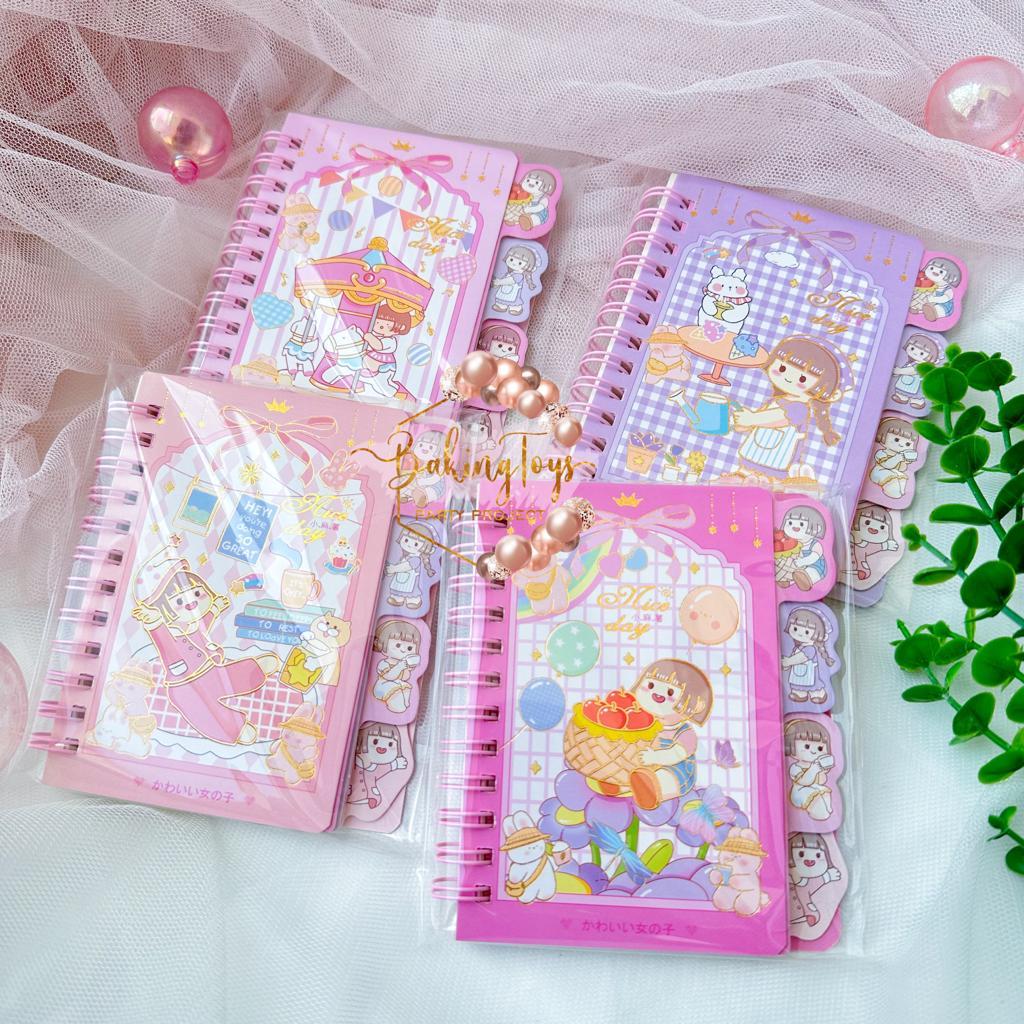 

BJ - VNS Notes motif Girl Niceday Buku Note Book Lucu Sweet Buku Album (N009)