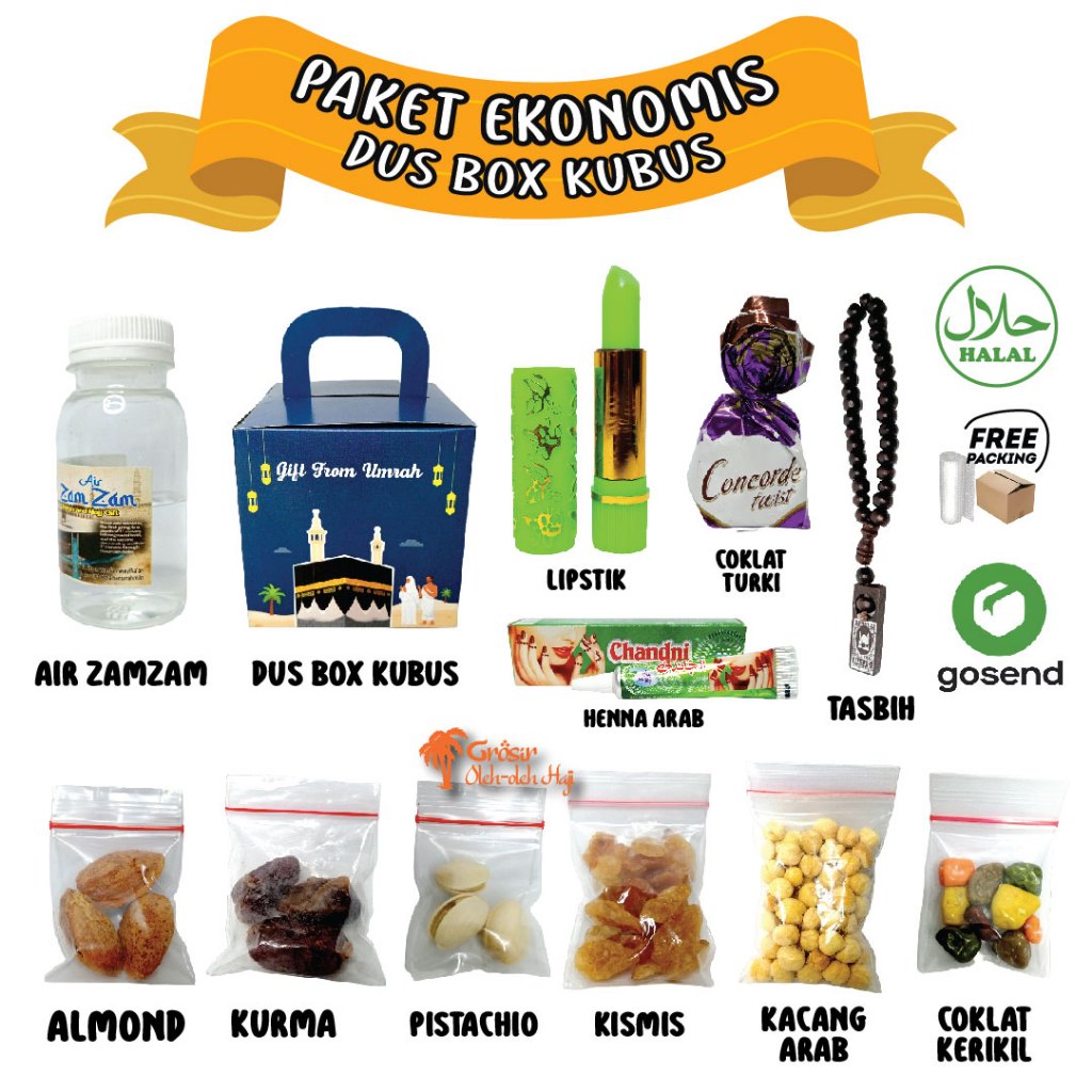 

PAKET OLEH-OLEH HAJI DAN UMROH PAKET DUS KUBUS MURAH EKONOMIS