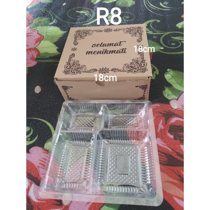 

Kardus nasi / kotak nasi / box nasi / eflute R8 / eflute 18 x 18
