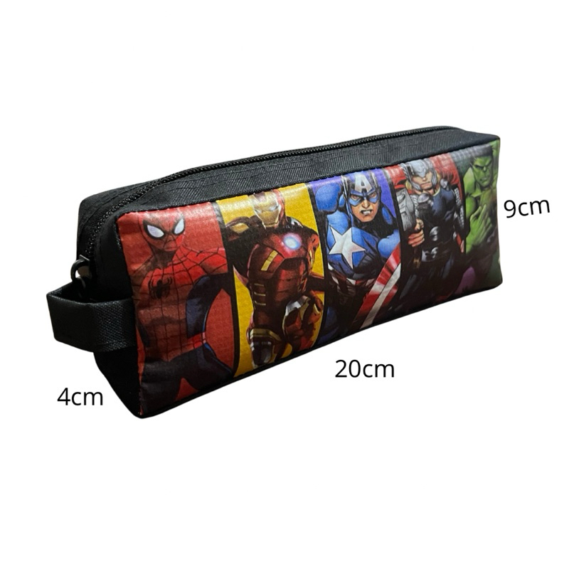 

Tempat Pensil Avenger Marvel Custom Nama Pencil Case dompet Tas Pouch Kostak kotak Wadah pemyimpanan alat Tulis