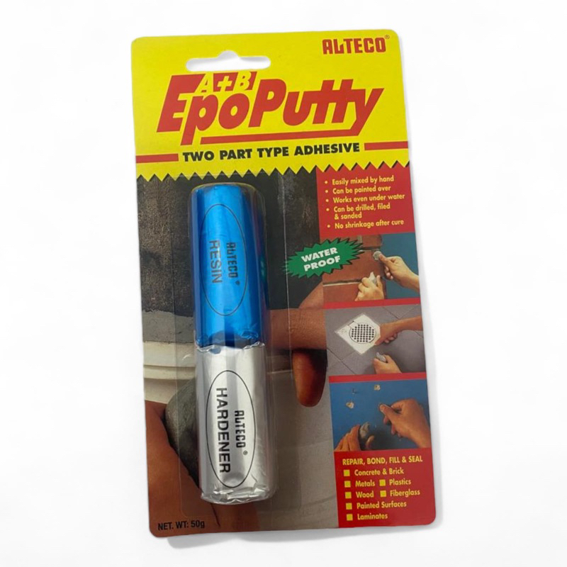LEM ALTECO LEM EPO PUTTY LEM BESI MESIN TAHAN PANAS 50GRAM