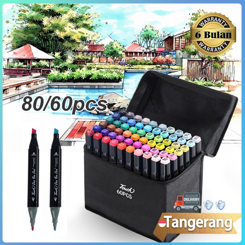 

Stabilo Spidol Touch 60/80 Warna Sketsa Spidol Umum General Marker Art Markers Set Double Head Touch Marker