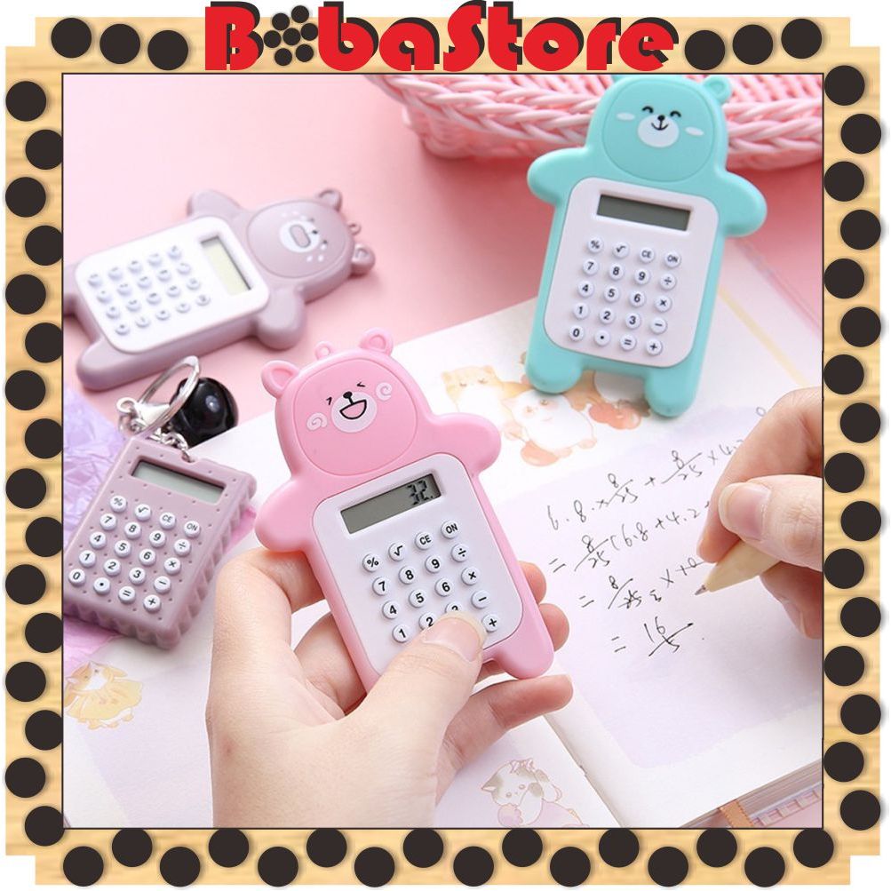 

⭐Bobastore⭐ Calculator Mini Portable Motif Bear Kalkulator Portable Mini Beruang Kalkulator Unik Kalkulator 8 Digit Mini Portable Kalkulator Beruang Tombol Karet Kalkulator Sekolah /Stationary Warna Warni S088