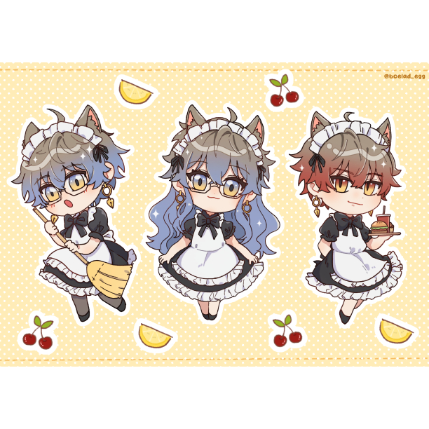 

Stiker A6 Ike Eveland Cat Maid Luxiem