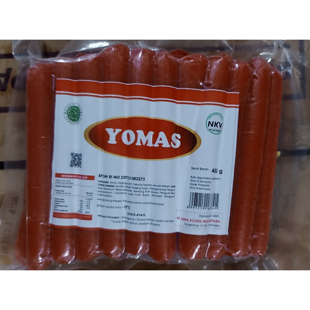 

Yomas Sosis Ayam Merah 450 gram