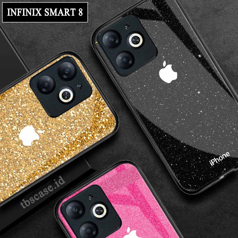Softcase Glossy Glass Kaca Infinix Smart 8 Smart 8 Pro Terbaru [M-125] Case Handphone Infinix Smart 