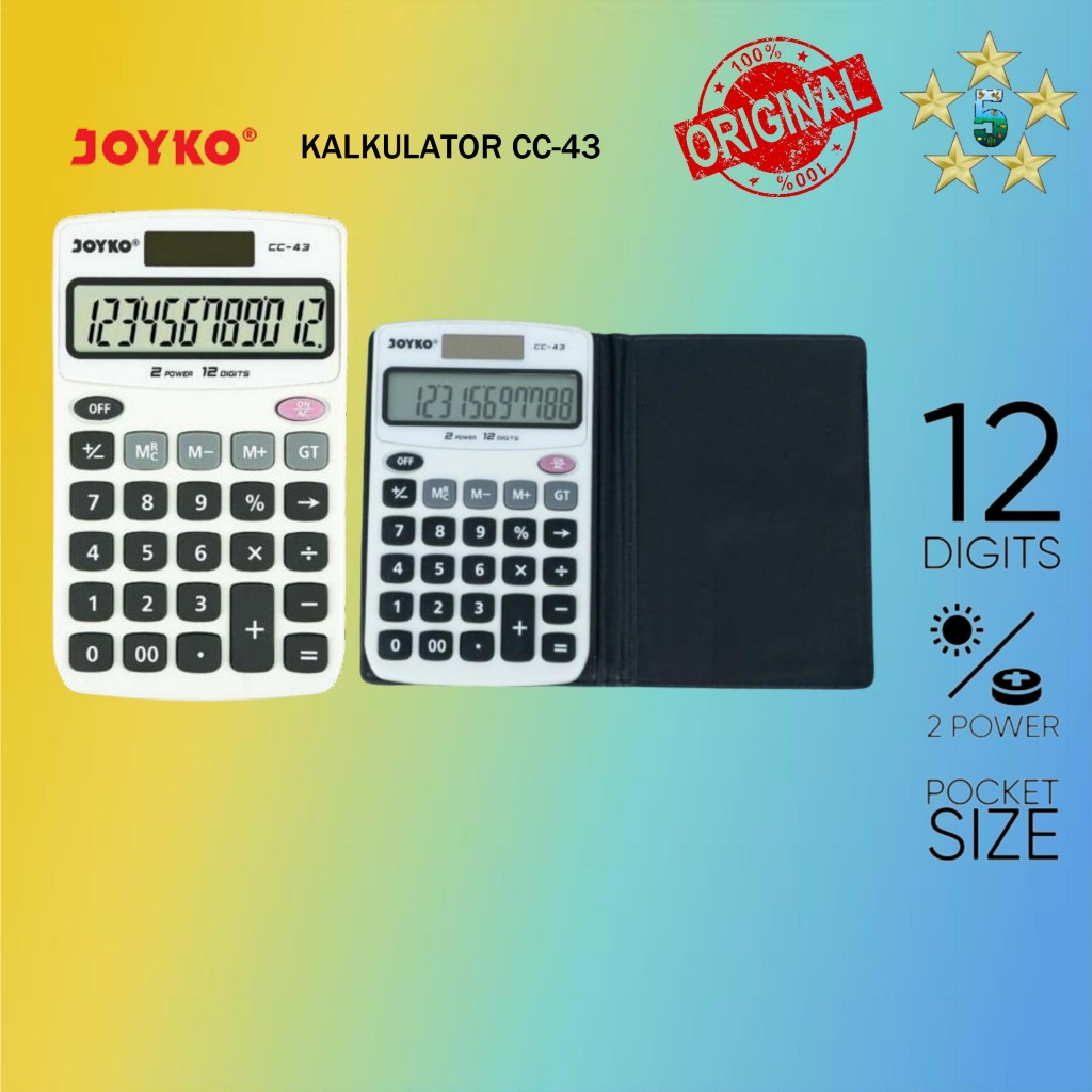 

Kalkulator Joyko CC-43 12 Digits
