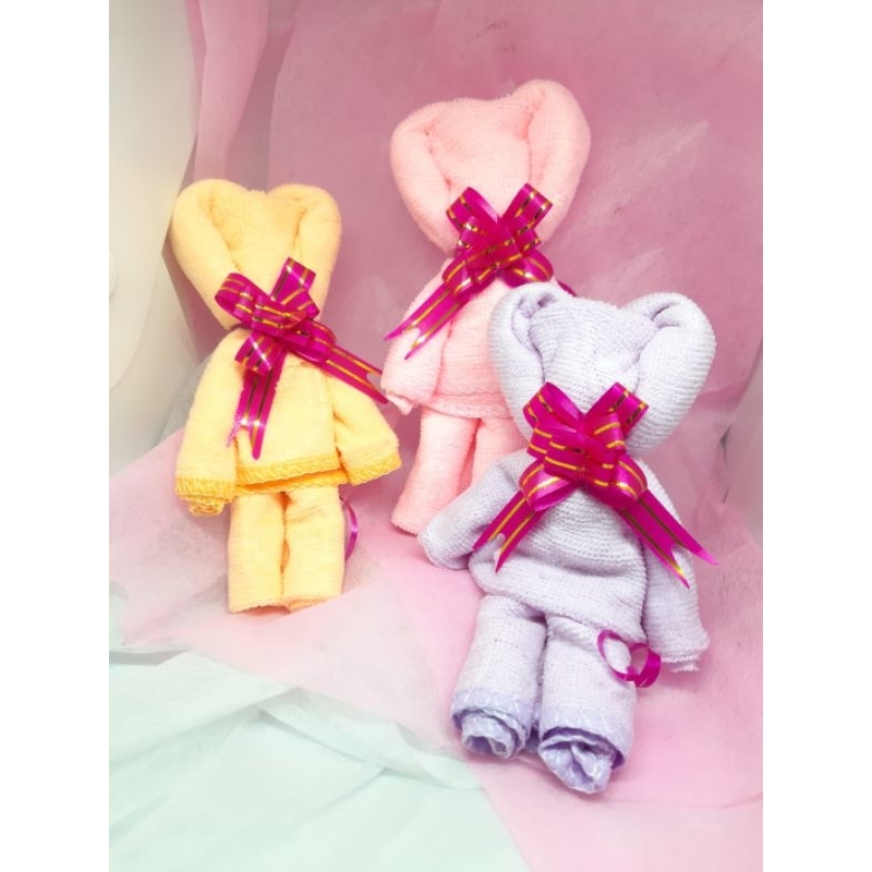 Handuk Mini 60x30cm / Grosir Handuk Souvenir / Haduk Minimalis Multifungsi / Handuk Emboss Motif Ber