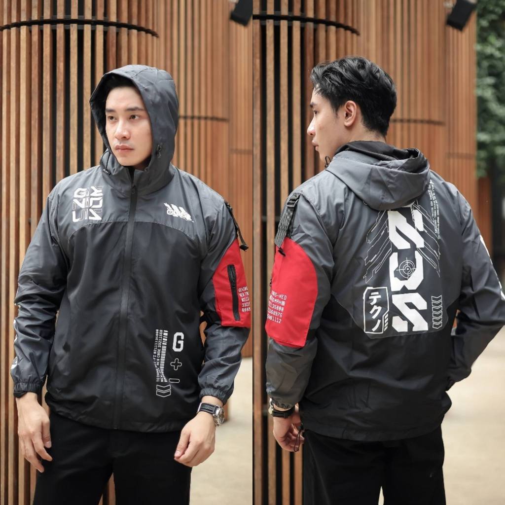 Jaket Nascar Racing Cagoule Pria Genious Style Original Distro Terbaru Waterproof