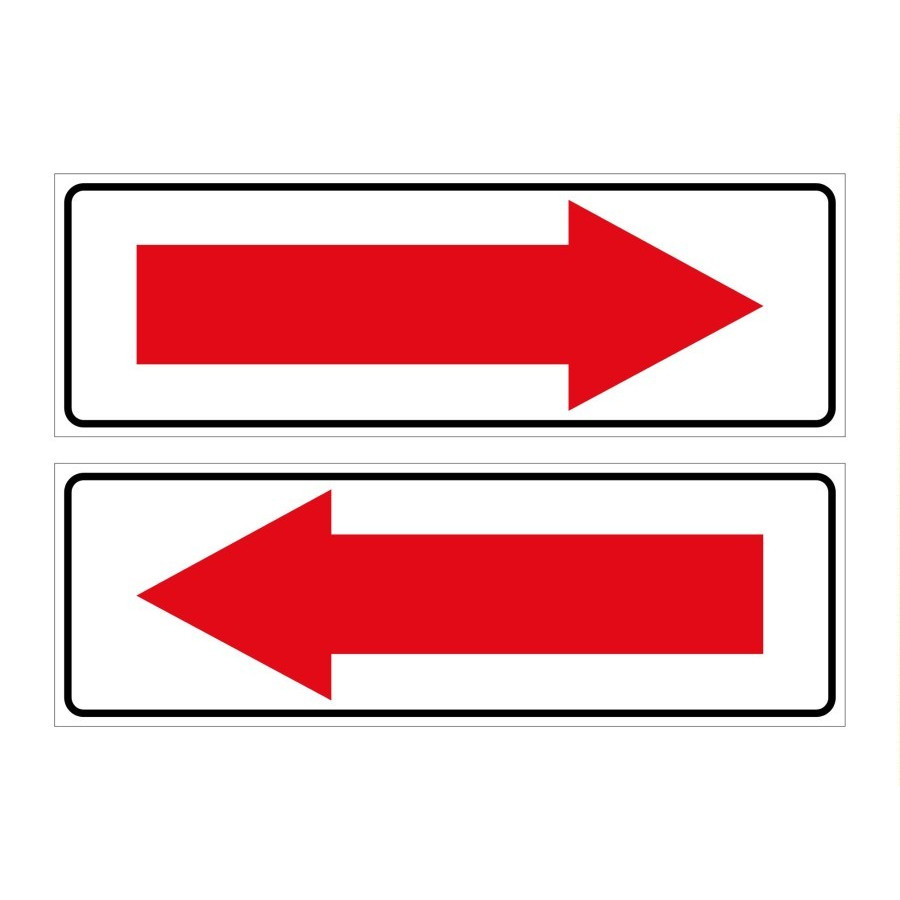 

STICKER PENUNJUK ARAH PANAH 30X10 LABEL RAMBU K3