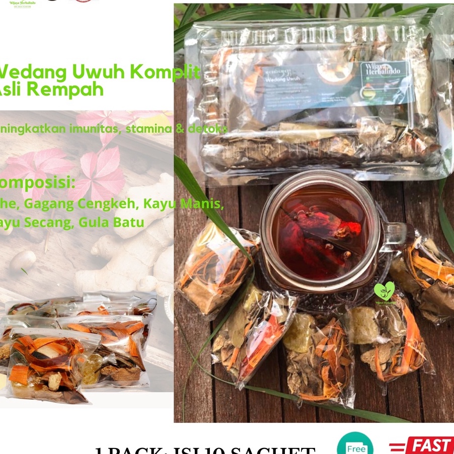 

Ready Stok Wedang Uwuh I Komplit Gula Batu 1 Pack isi 1 sachet I Antioksidan I COD I Herbal