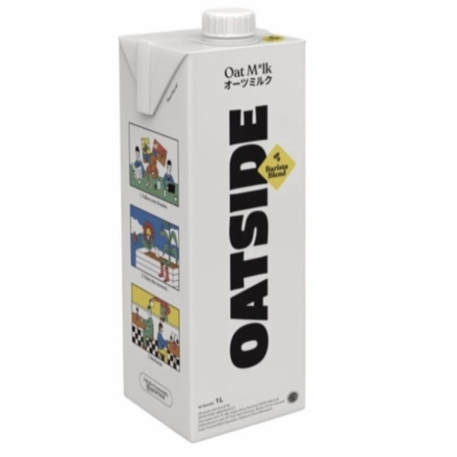 

Terlaku Oatside Barista Blend Milk 1liter Susu Oat Gandum Blend GosendGrab