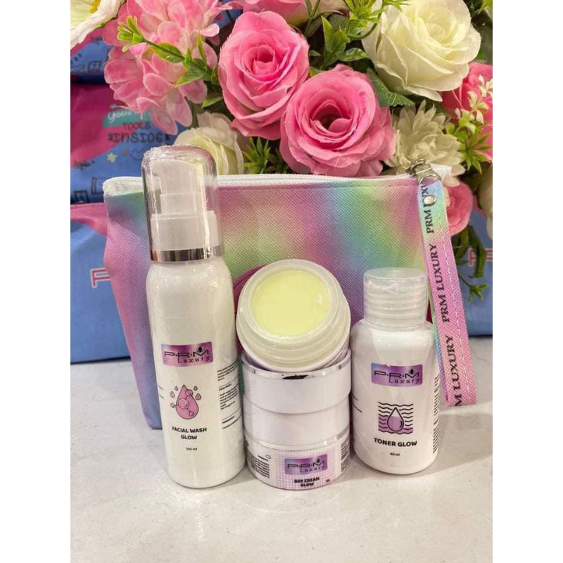 PAKET SKINCARE GLOW/GLOW SERIES/BPOM/PRM LUXURY