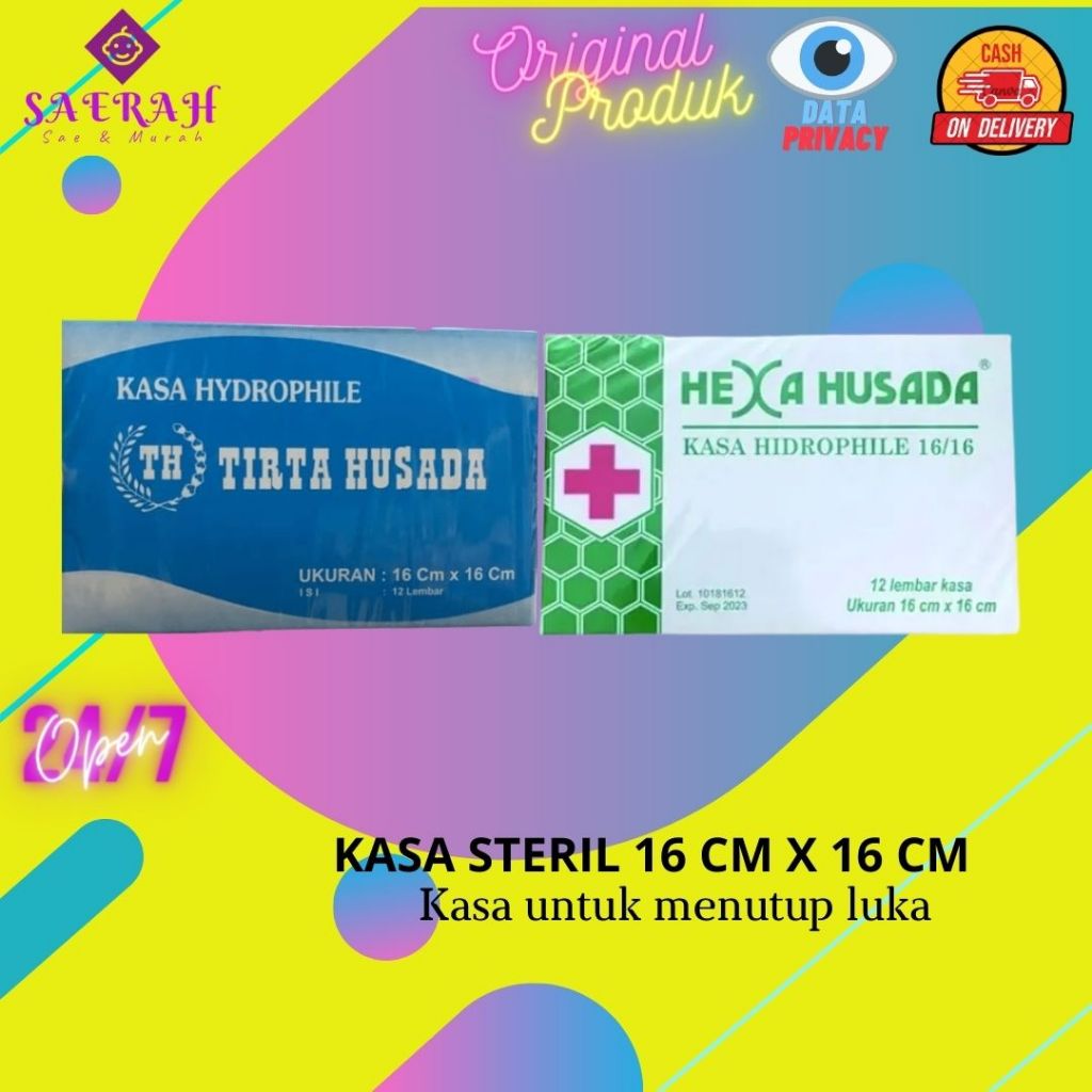 Kasa Steril Hexa Husada | Kasa Husada | Kasa 16 x 16 | Kasa Steril Tirta Husada.