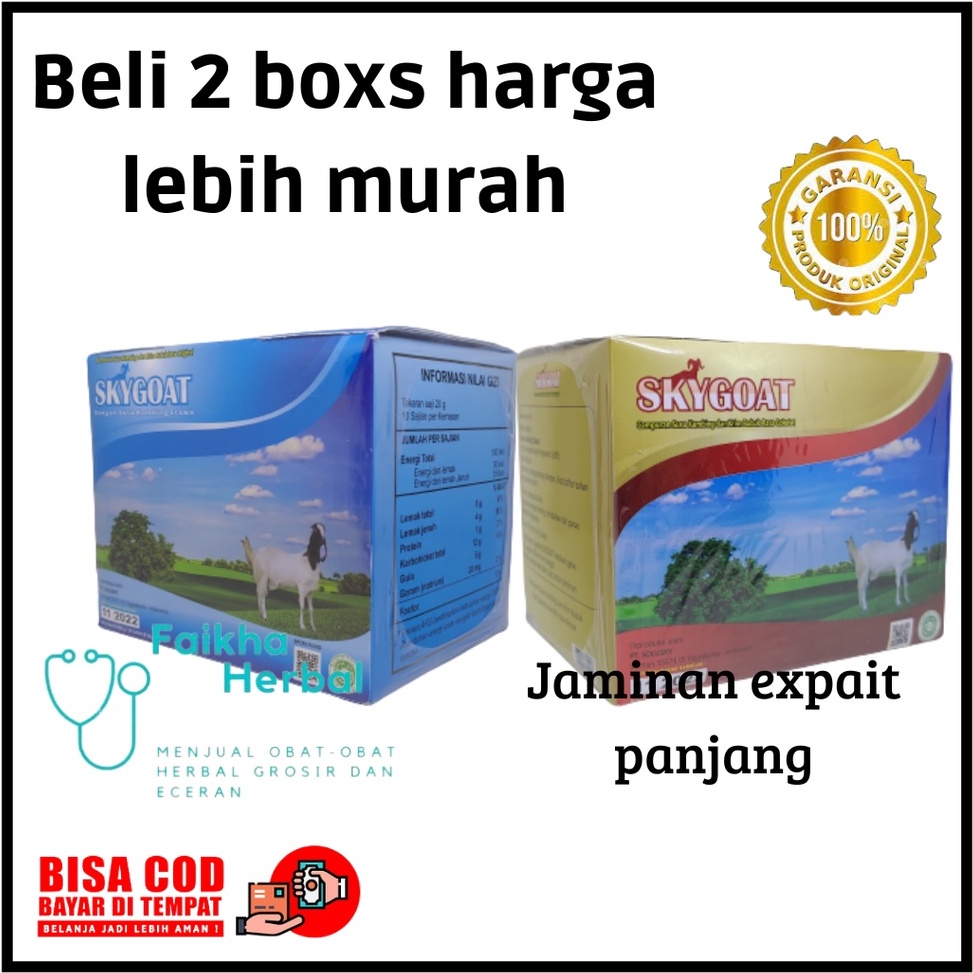 

Cuci gudang Skygoat Susu Kambing Full Cream Ettawa Sky Goat Susu Kambing Coklat Dan Vanilla Original