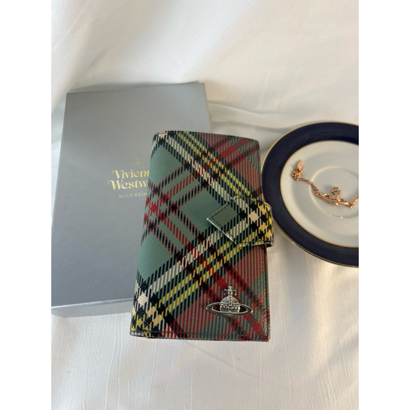 Vivienne Westwood Check Pattern Long Wallet