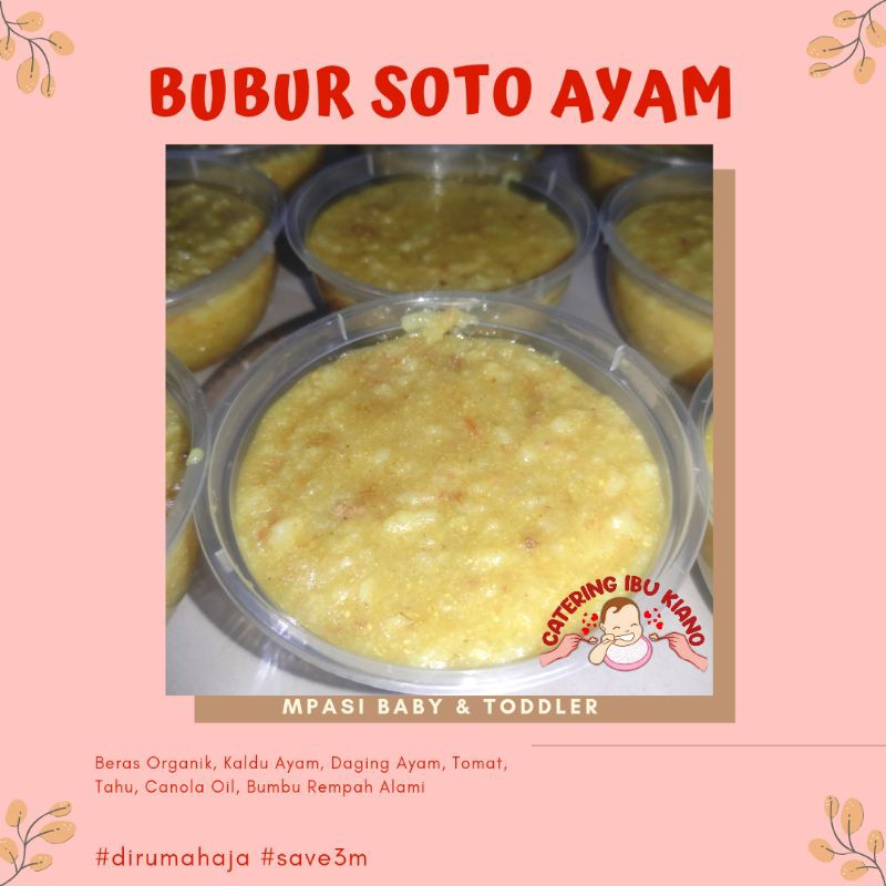 Bubur Ayam Catering Mpasi Bayi Frozen