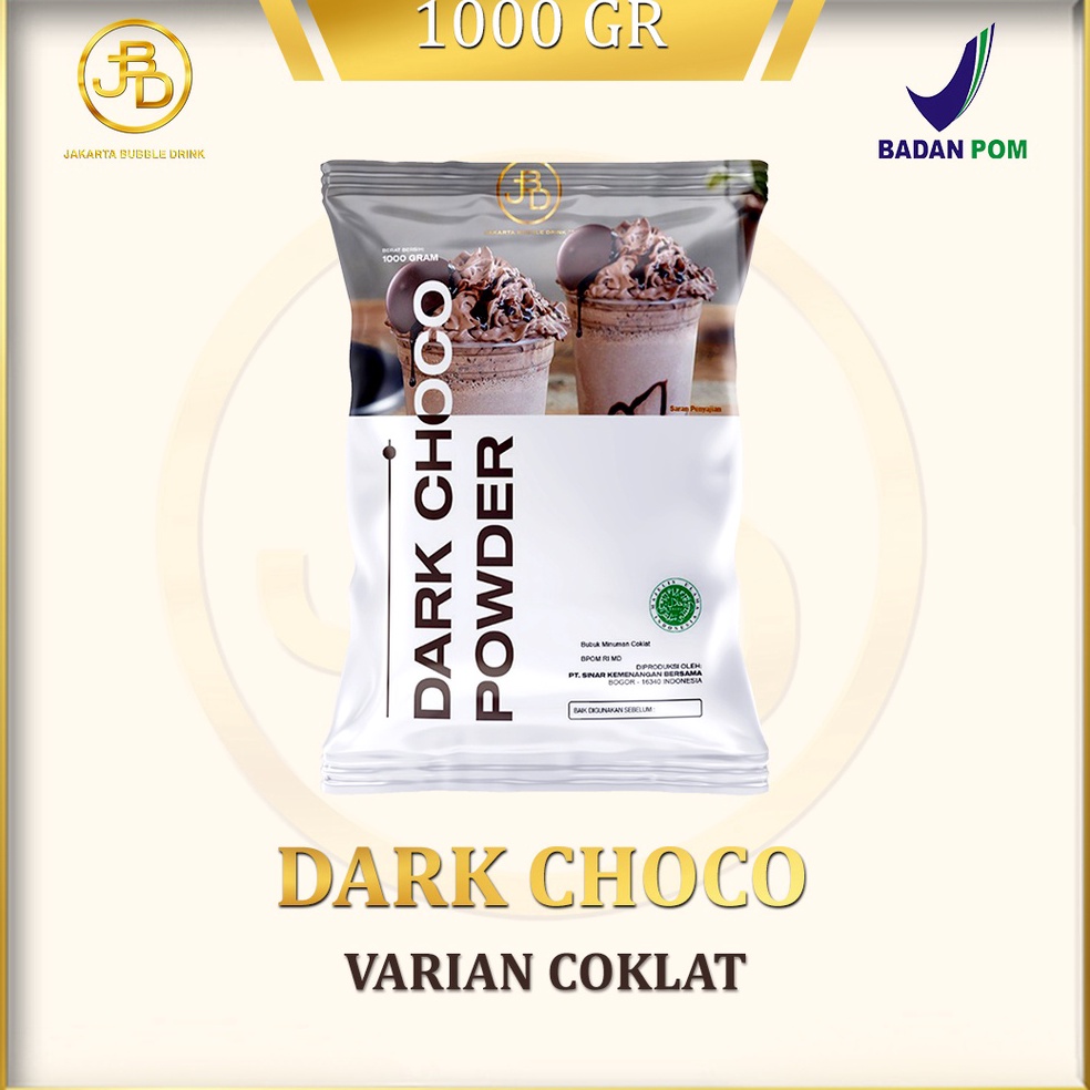 

BAYAR DITEMPAT Bubuk Minuman Premium DARK CHOCOLATE Jakarta Bubble Drink BPOMHALAL