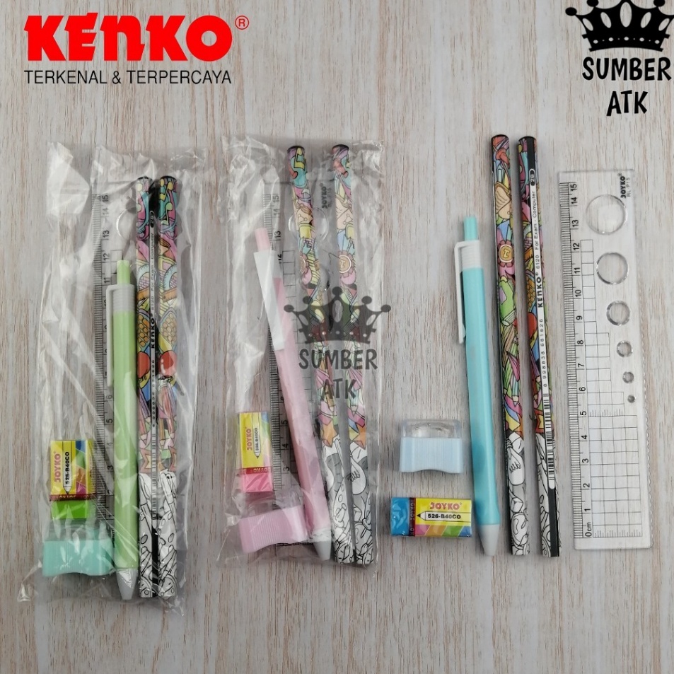 

Seller Paket Hemat 1 Set Pena Pencil Penggaris SUMBER ATK