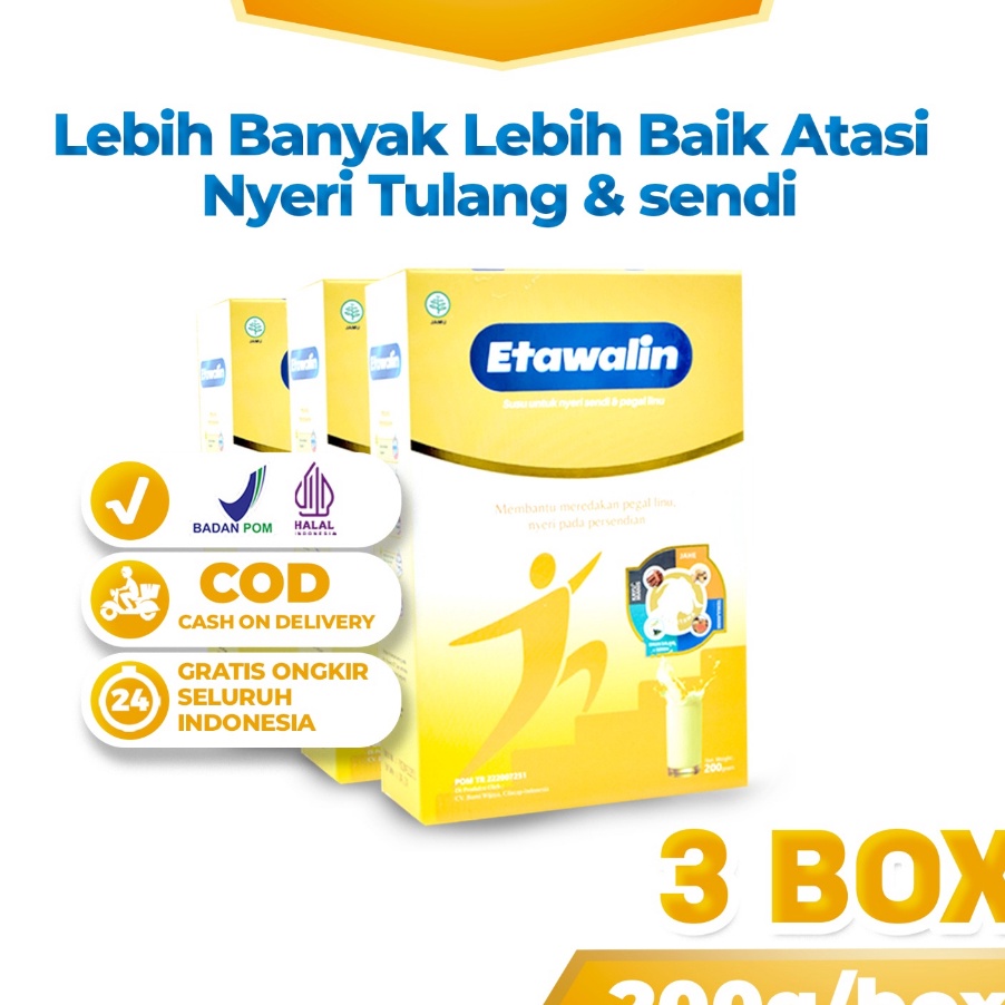 

COD Etawalin 3 Box Susu Kambing Etawalin Asli Original Atasi Nyeri Sendi dan Tulang