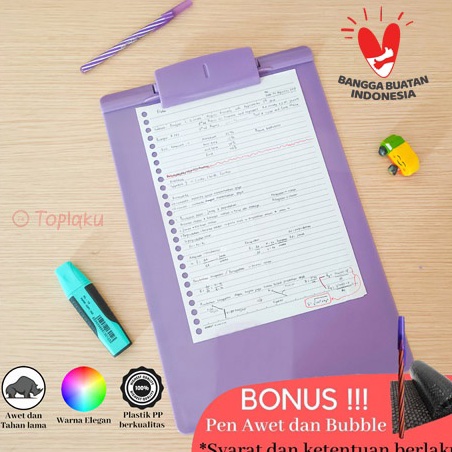 

Topla Clipboard A4 Papan Jalan an Dada Plastik Lucu Alas an F4 Folio Clip Board Hitam Perlengkapan Sekolah Alat Bantu Tulis Nulis