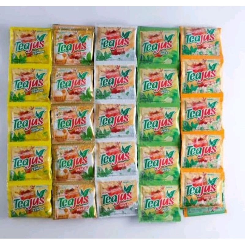 

Teajus gula batu/apel/madu/melati/lemon (10pcs)