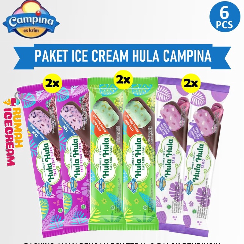 

Jangan Sampai Kehabisan Es Krim Paket Hula Campina 6 pcs