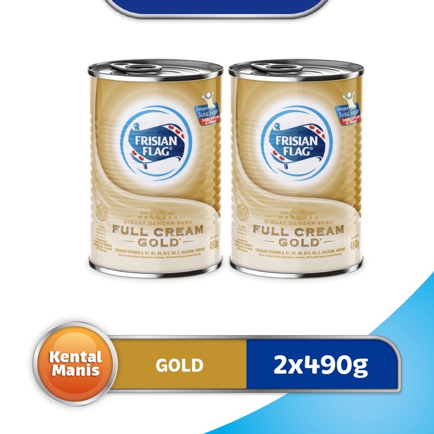 

PROMO SALE Frisian Flag Susu Kental Manis Gold Kaleng 49gr x2