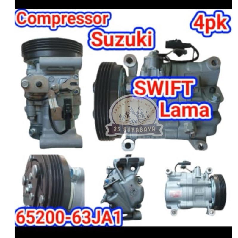 Kompresor Suzuki Swift Lama 4 Pk Ac mobil (Baru/New)