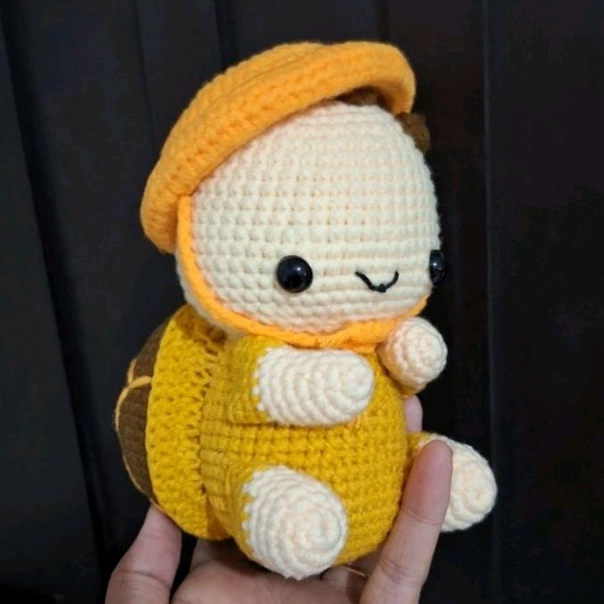 Boneka Rajut Amigurumi Kura-kura.