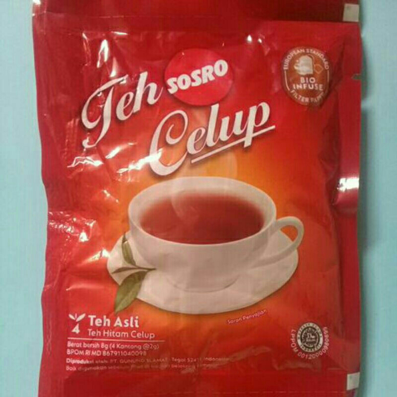 

~MOS~ Teh Celup Sosro isi 4 kantong. Teh Sosro Celup.