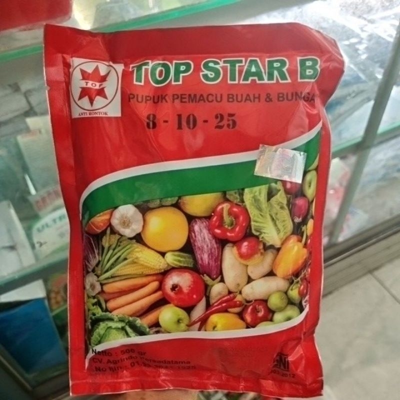 Pupuk Pemacu Buah & Bunga TOP STAR B 8-10-25 500gram